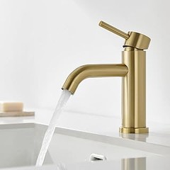 Guía para instalar un grifo de lavabo dorado en tu baño