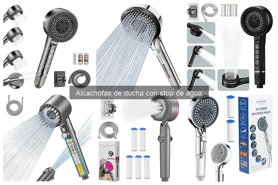Alcachofas de ducha con stop de agua: ventajas y funcionalidades