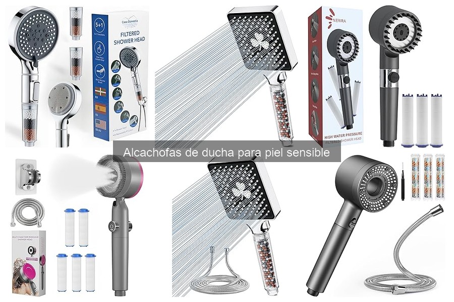 Alcachofas de ducha: Cuidado para piel sensible en casa