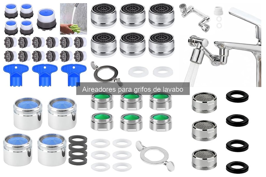 Alternativas a aireadores para grifos de lavabo