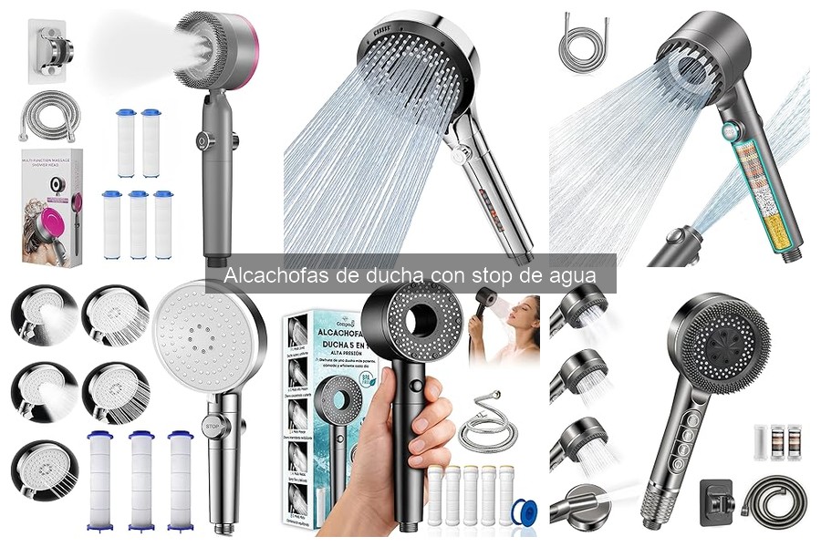 Alternativas a alcachofas de ducha con stop de agua