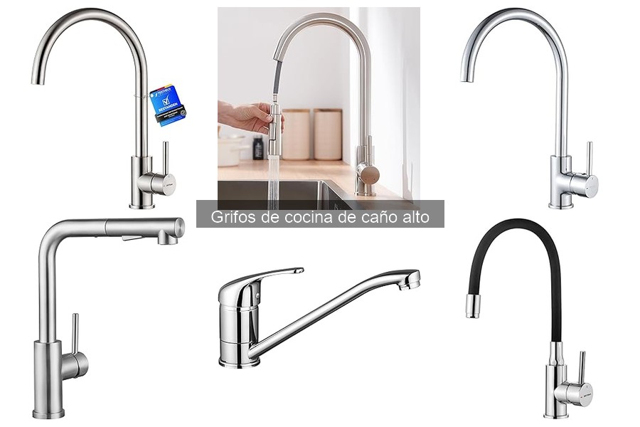 Alternativas a los grifos de cocina de caño alto