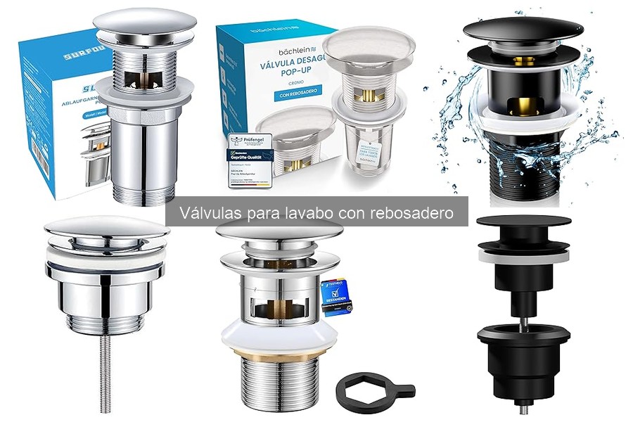 Alternativas a válvulas con rebosadero para lavabo