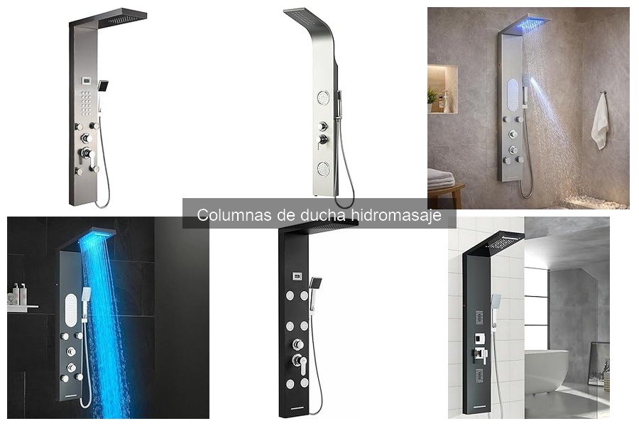 Comparativa de columnas de ducha hidromasaje: Mejores marcas