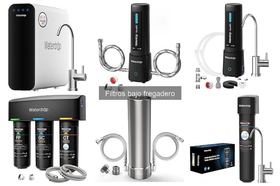 Comparativa de filtros bajo fregadero y otros filtros de agua