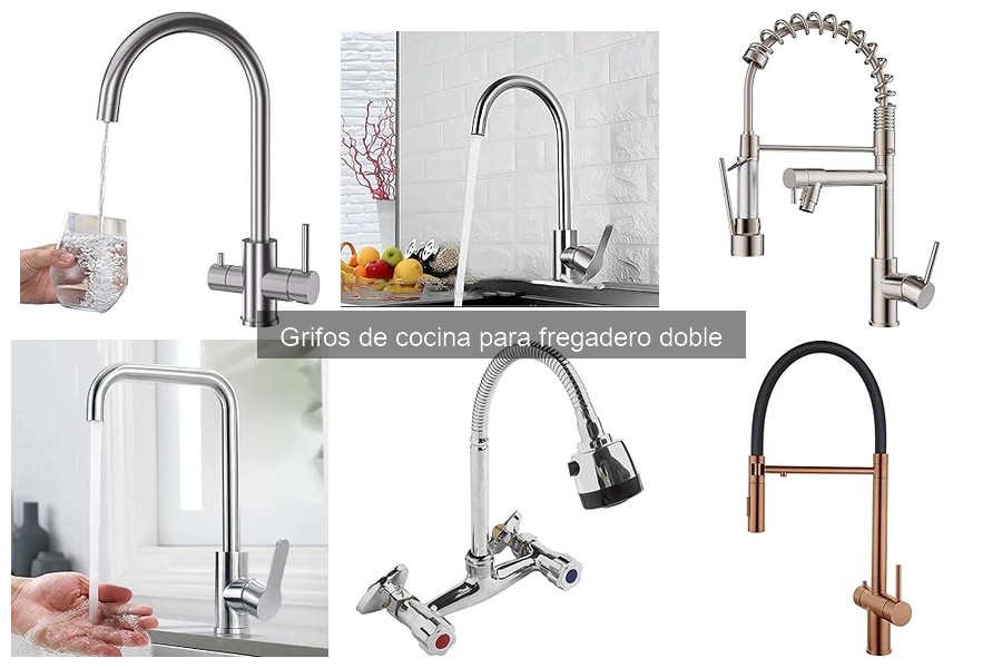 Comparativa de Grifos para Fregadero Doble en Cocina