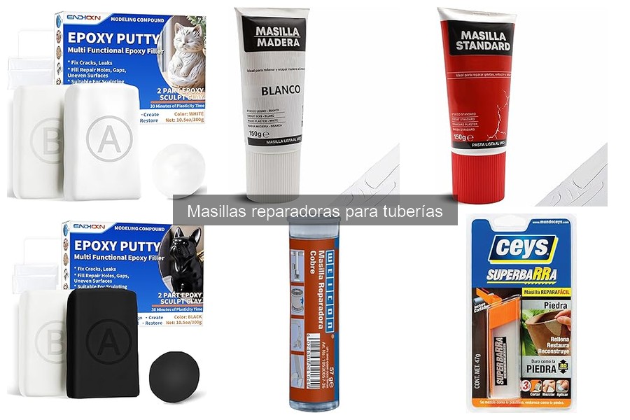 Comparativa de Masillas Reparadoras para Tuberías