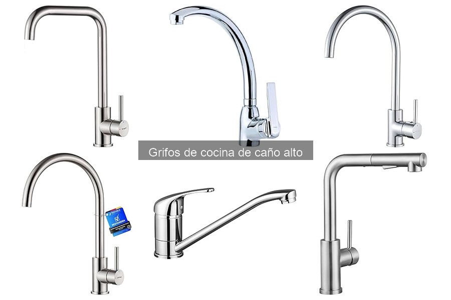 Comparativa de precios de grifos de cocina de caño alto