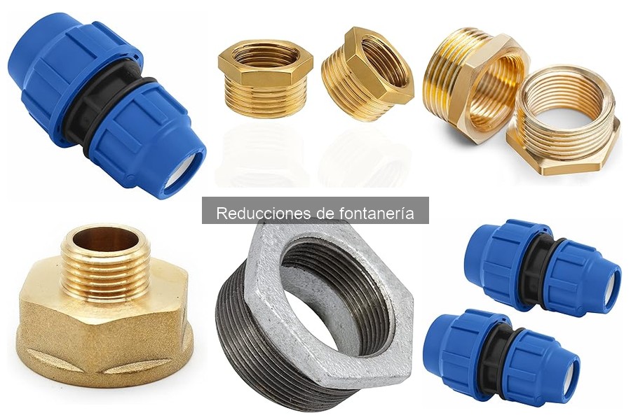 Comparativa de reducciones de fontanería: plástico vs metal