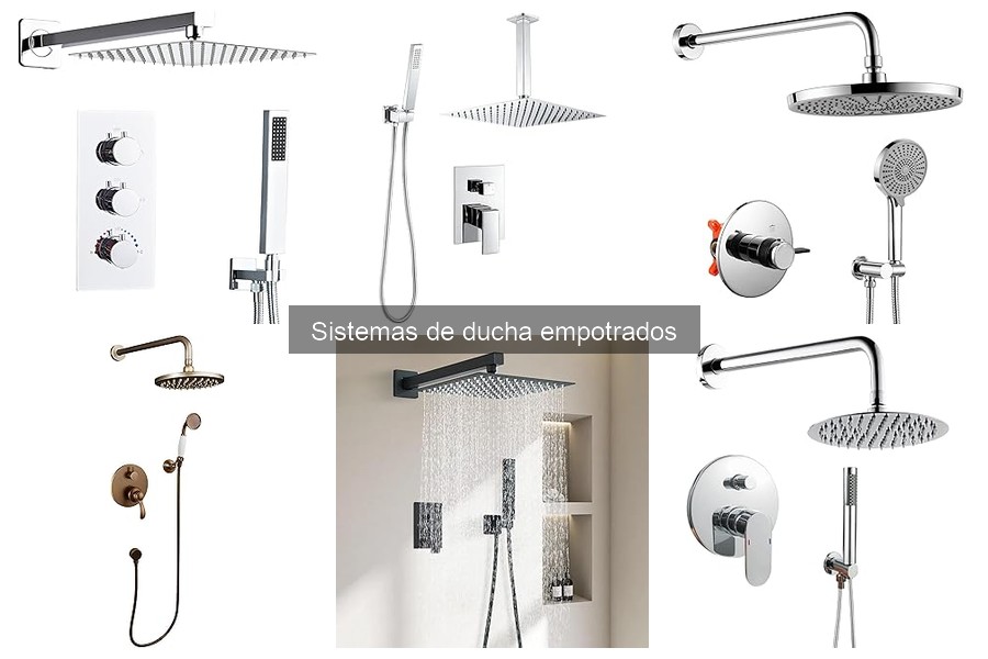 Comparativa: Ducha Empotrada vs. Ducha de Superficie