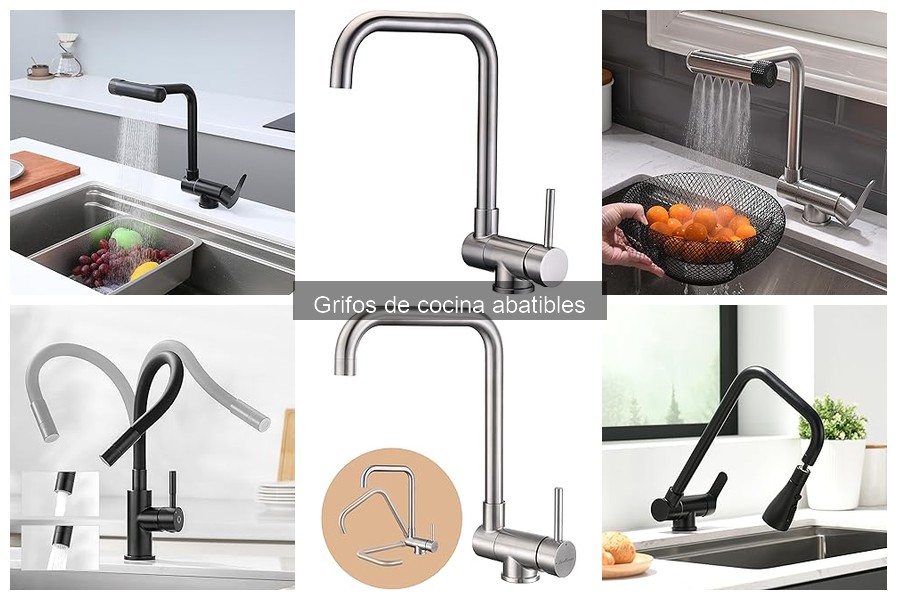 Grifos de cocina abatibles recomendados para familias