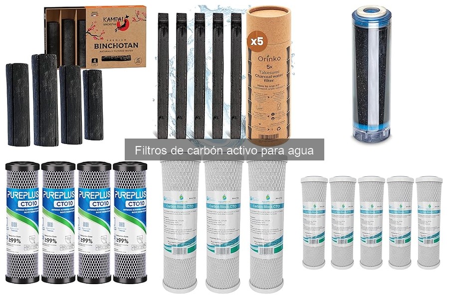 Guía de compra de filtros de carbón activo para agua