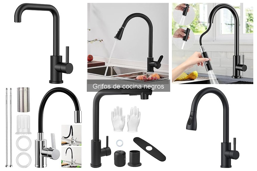 Guía de instalación de grifos de cocina negros