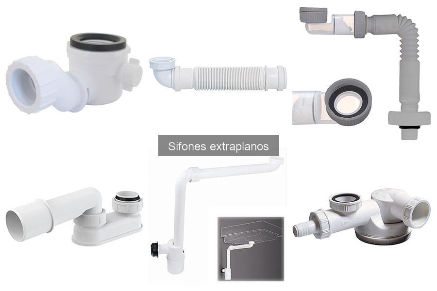 Guía de instalación de sifones extraplanos para baño