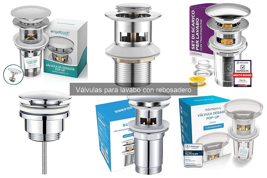 Guía para comprar válvulas para lavabo con rebosadero