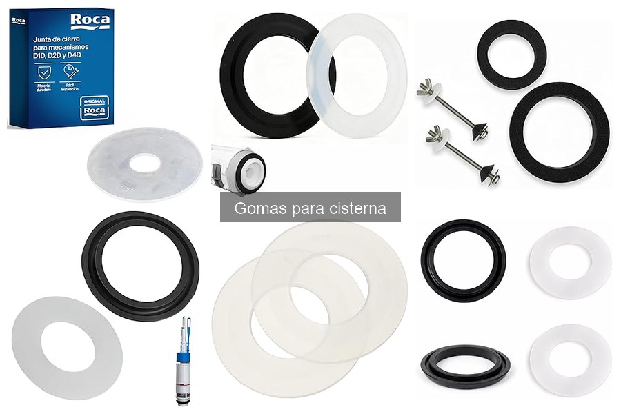 Guía para instalar gomas en cisterna de inodoro