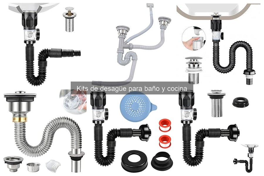 Guía rápida de mantenimiento para kits de desagüe en baño y cocina