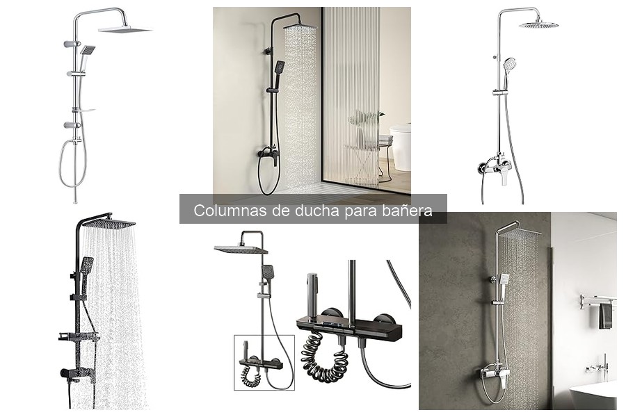 Instalación fácil de columnas de ducha para bañera