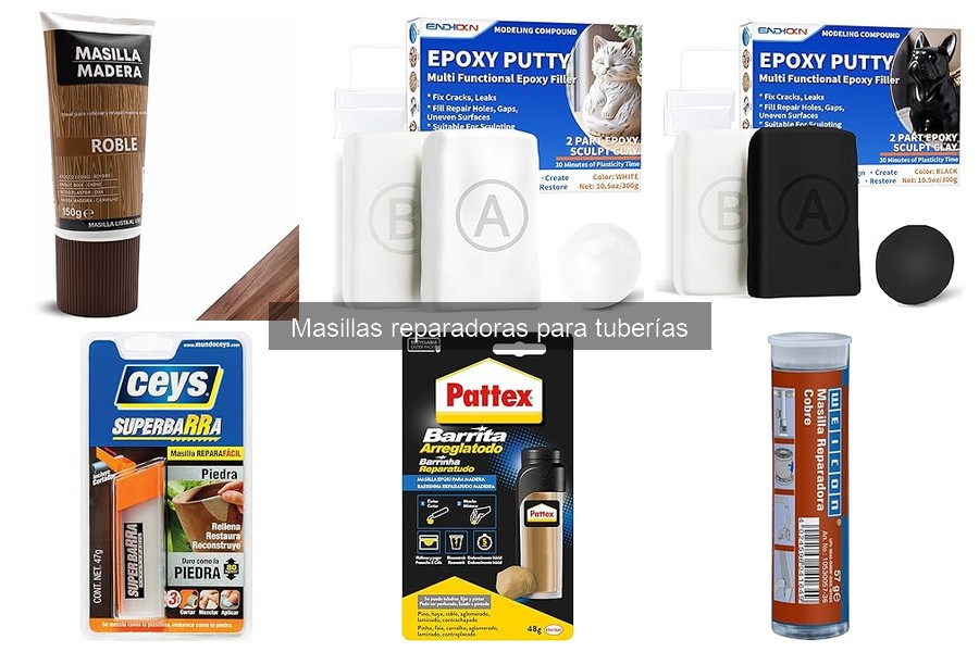 Mantén tus reparaciones en tuberías con masilla eficazmente