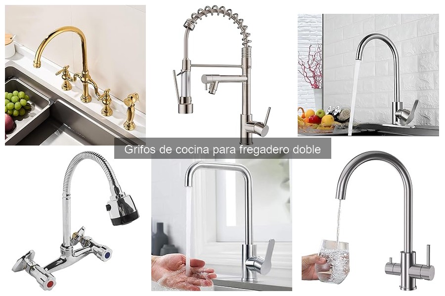 Mantenimiento de Grifos de Cocina para Fregadero Doble