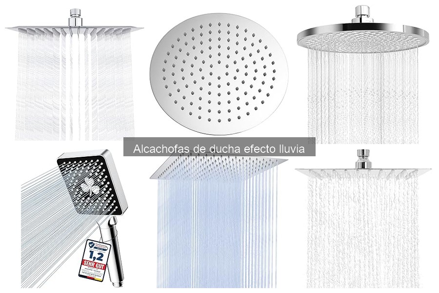 Mejores alcachofas de ducha efecto lluvia para baños pequeños