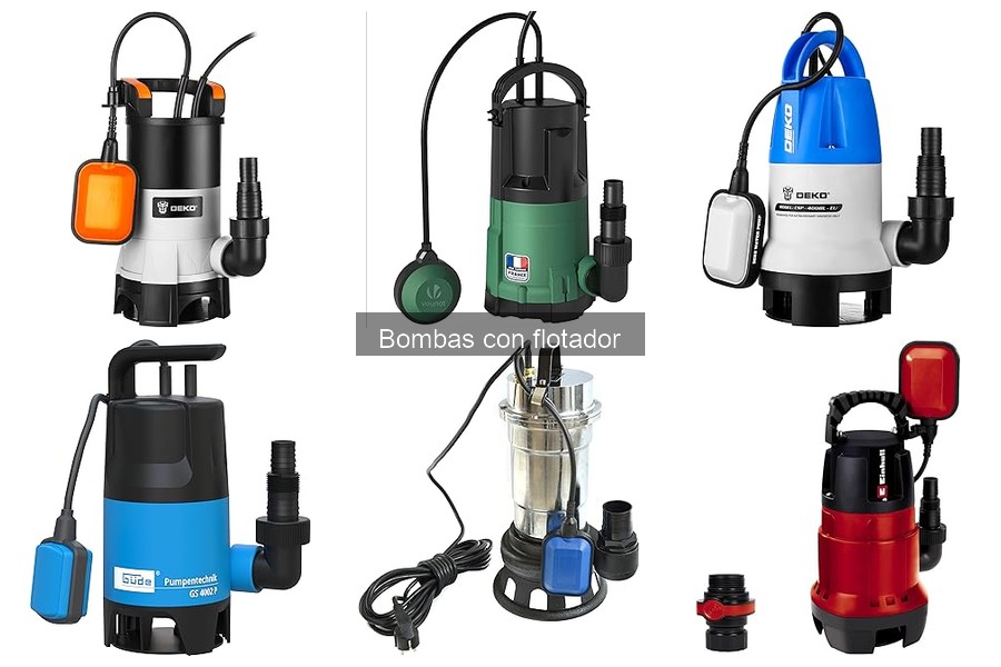 Mejores bombas con flotador para uso doméstico y comparativa