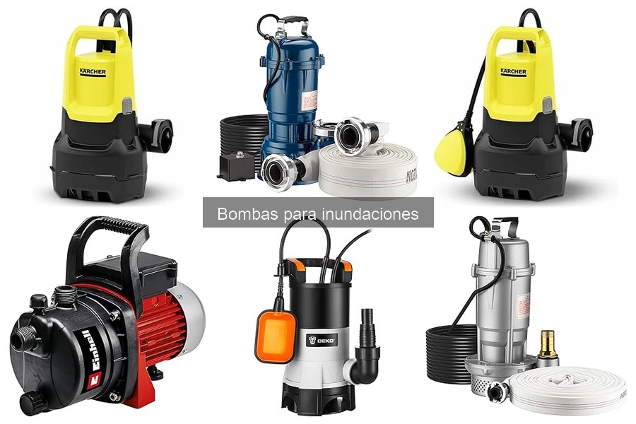 Mejores bombas para inundaciones domésticas: Comparativa 2023