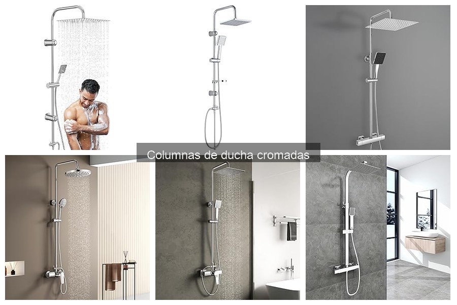 Mejores columnas de ducha cromadas para baños pequeños