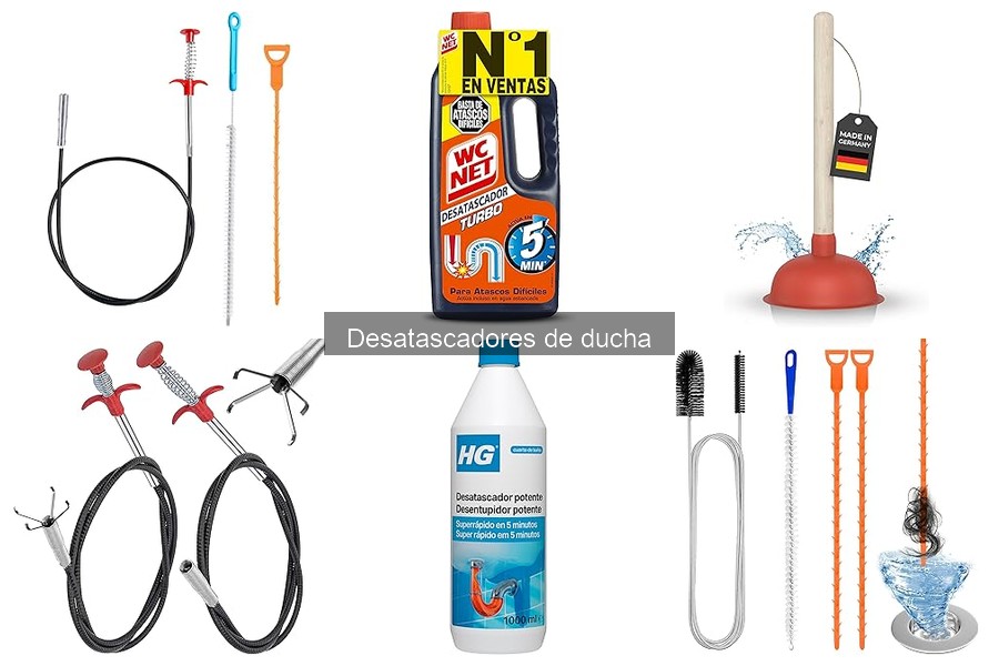 Mejores desatascadores de ducha para uso doméstico