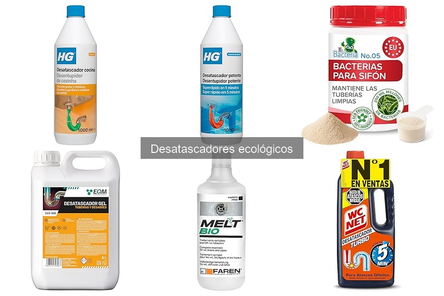 Mejores desatascadores ecológicos para atascos difíciles