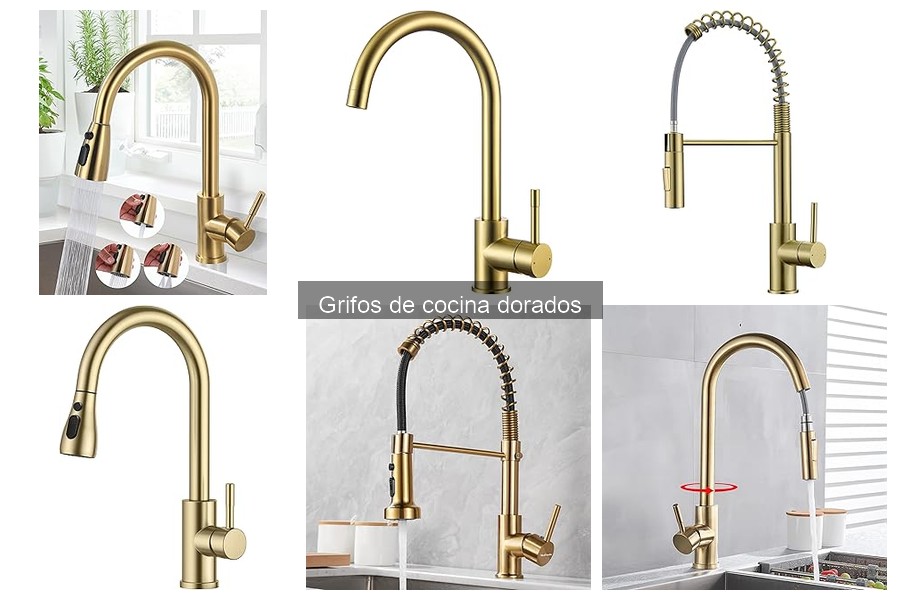 Mejores grifos de cocina dorados para una cocina moderna
