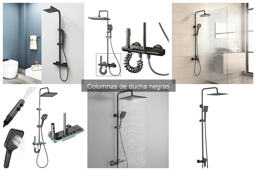 Problemas comunes con columnas de ducha negras y soluciones