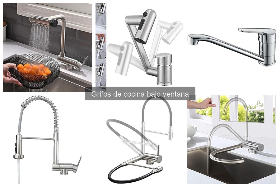 Problemas comunes de grifos de cocina bajo ventana