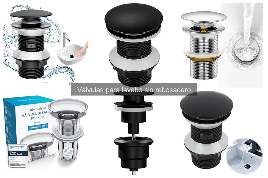 Qué es una válvula para lavabo sin rebosadero