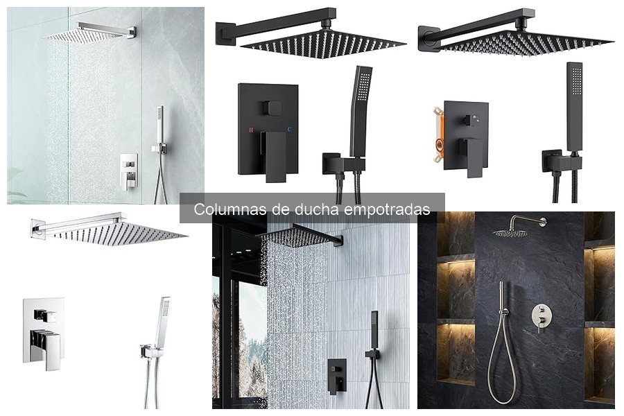 ¿Qué son las columnas de ducha empotradas? Guía completa