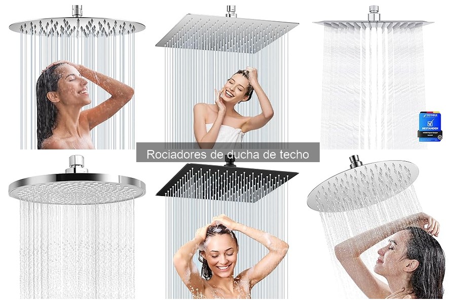 Rociadores de ducha de techo con efecto lluvia: Beneficios y características