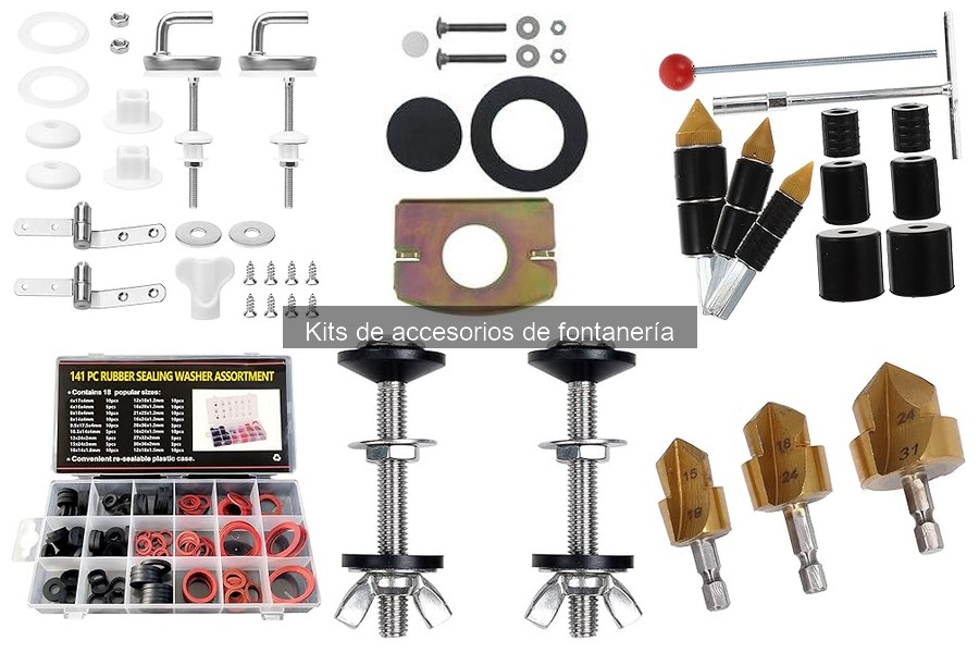Soluciona fugas con kits de accesorios de fontanería