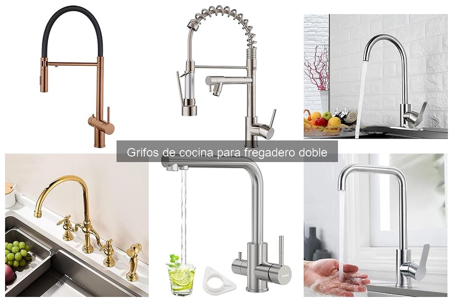 Tendencias en Grifos de Cocina para Fregaderos Dobles