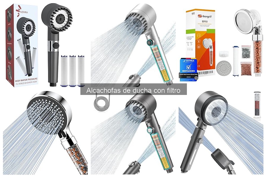Tipos de alcachofas de ducha con filtro para tu hogar