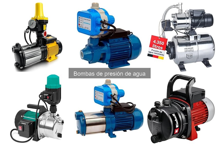 Tipos de bombas de presión de agua y sus características
