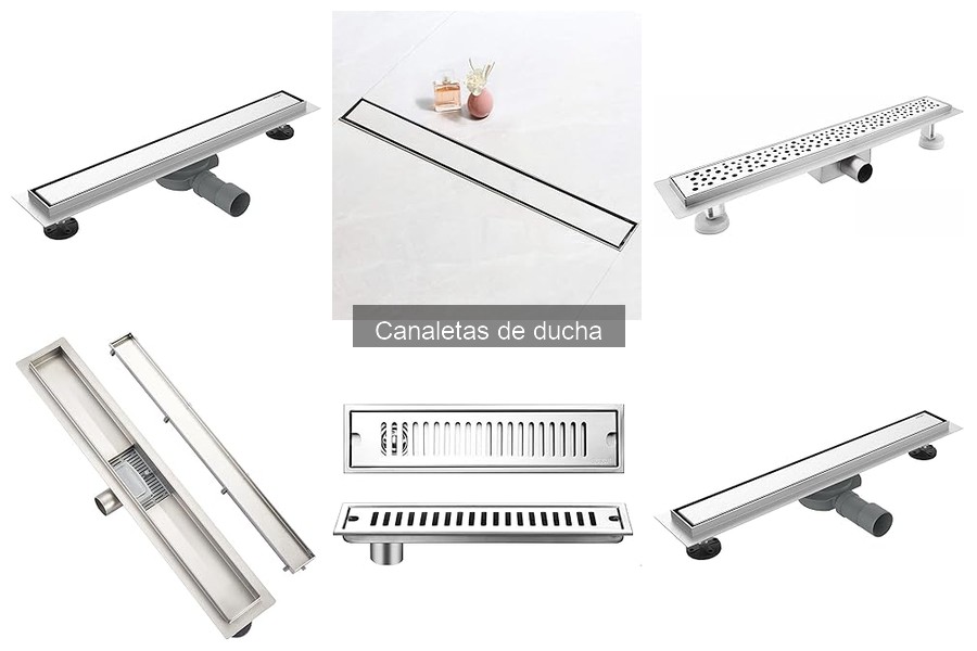 Tipos de canaletas de ducha: materiales y diseños