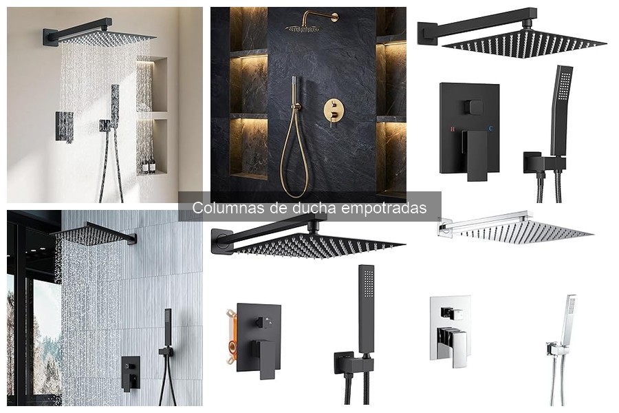 Tipos de columnas de ducha empotradas: guía completa