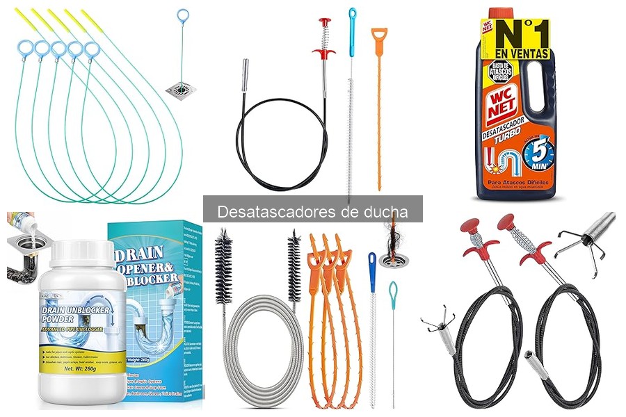 Tipos de desatascadores de ducha: guía completa