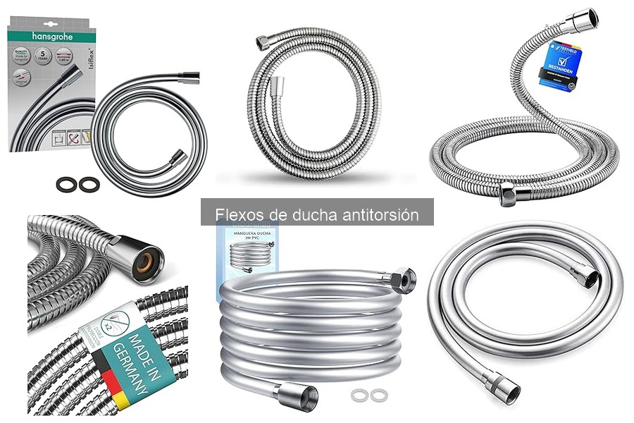 Tipos de flexos de ducha antitorsión: Guía y recomendaciones