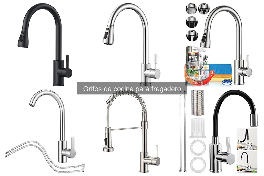 Tipos de grifos de cocina para fregadero: guía completa