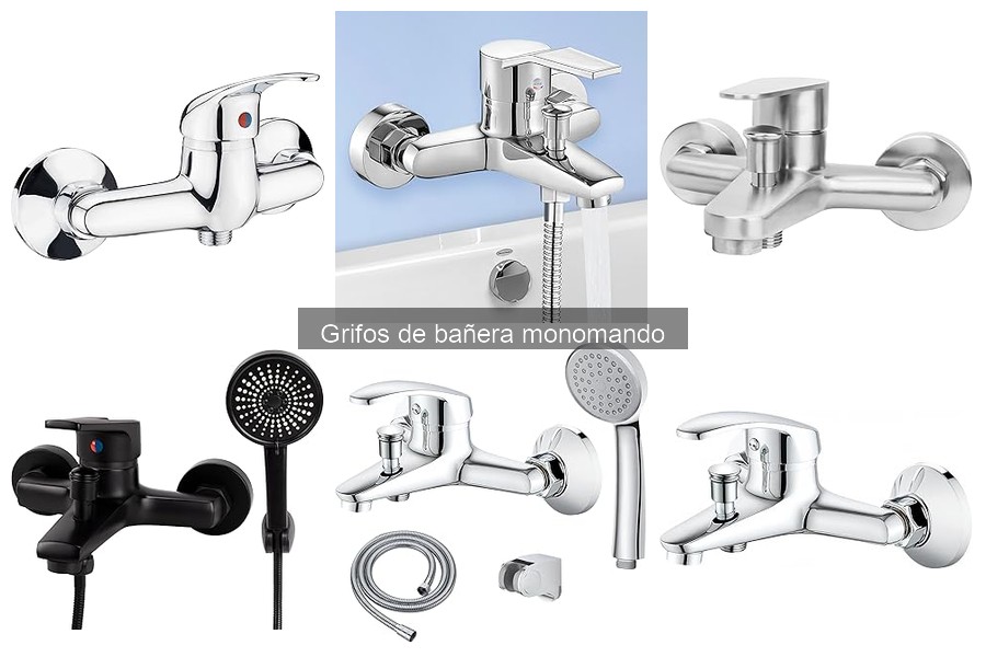 Tipos de grifos monomando para bañera: opciones y estilos