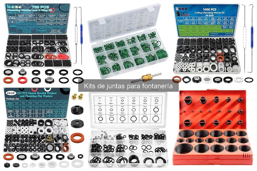 Tipos de juntas en kits de fontanería: materiales y usos