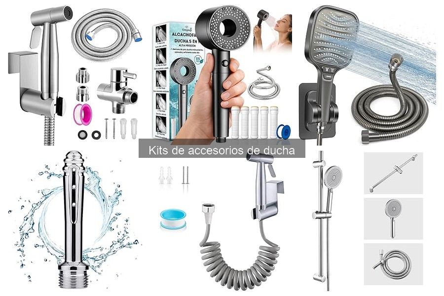 Tipos de kits de accesorios de ducha para tu baño