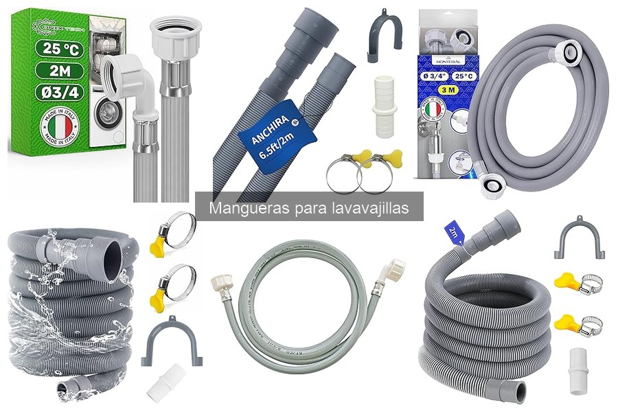 Tipos de mangueras para lavavajillas: Guía completa
