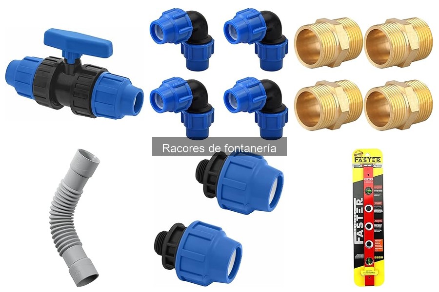 Tipos de racores de fontanería y sus usos en instalaciones